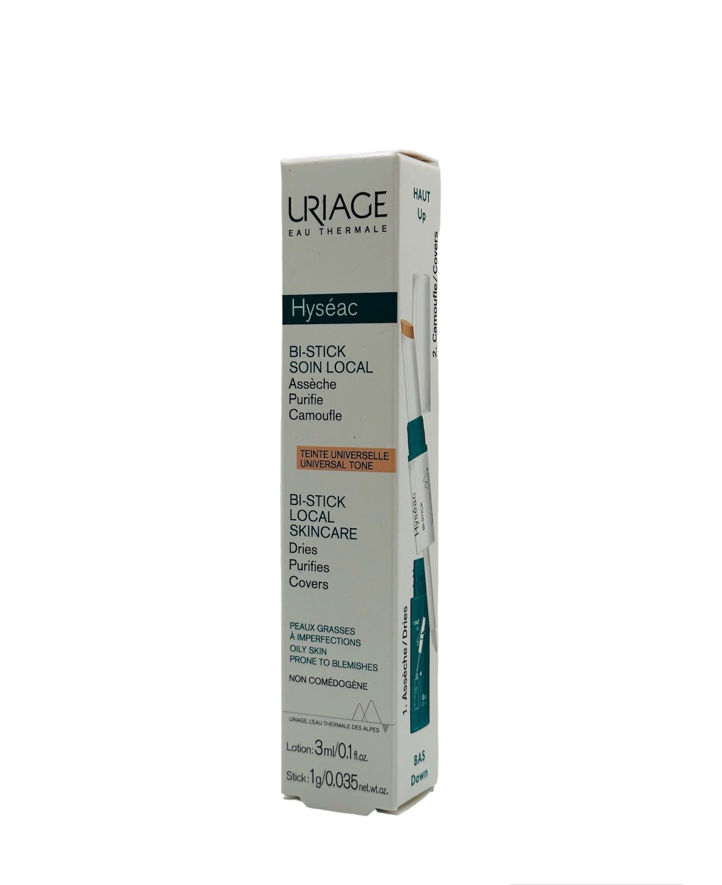 Uriage hyséac bi-stick soin local lotion 3ml/stick 1g