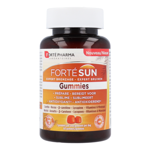 Forte sun bronzage 60 gummies