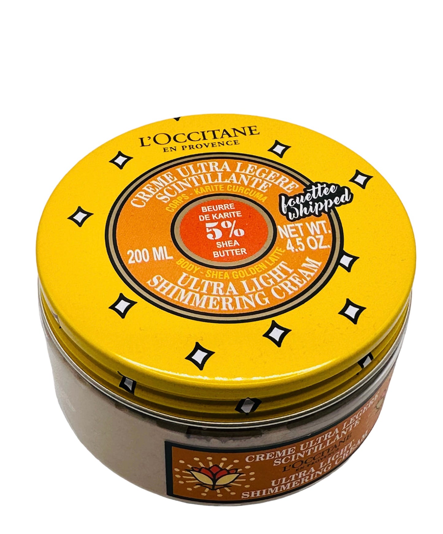 L’occitane Crème légère scintillante 5% karité 200ml