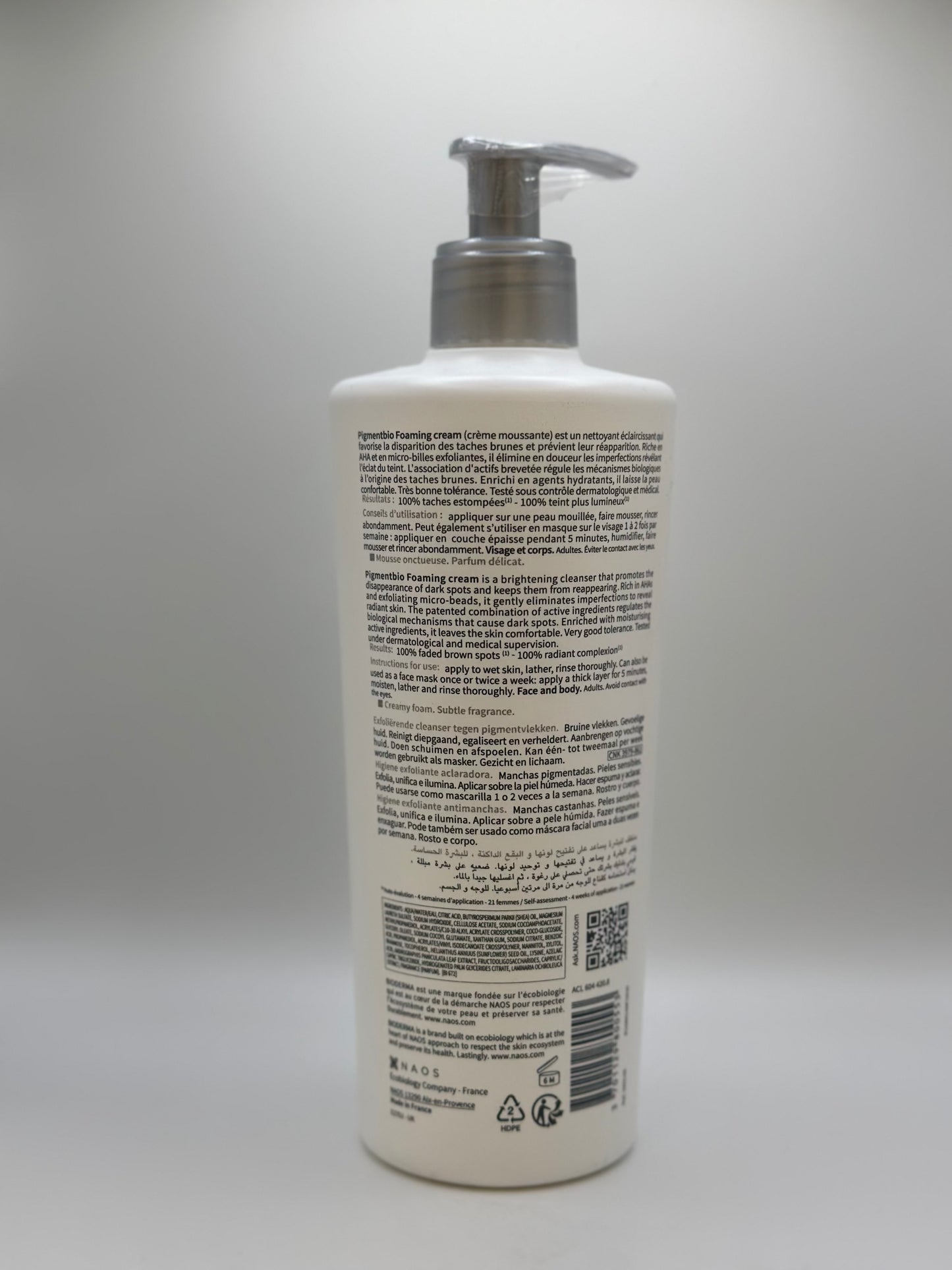 Bioderma Pigmentbio "Foaming cream" - Nettoyant éclaircissant 500ml