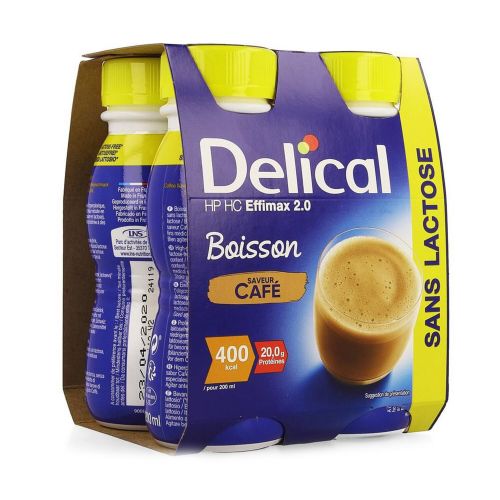 Delical café sans lactose 4x200ml