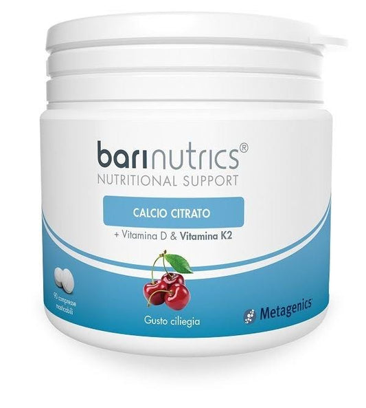 Barinutrics cirate calcium+k2 90 comprimés à croquer cerise
