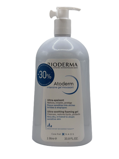 Bioderma Atoderm Intensive - Gel moussant 1L