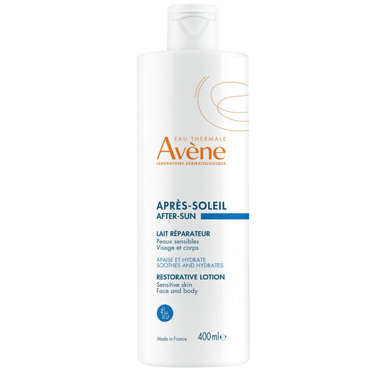 Avène Solaire Lait Réparateur Après-Soleil Apaisant Hydratant Visage & Corps 400Ml