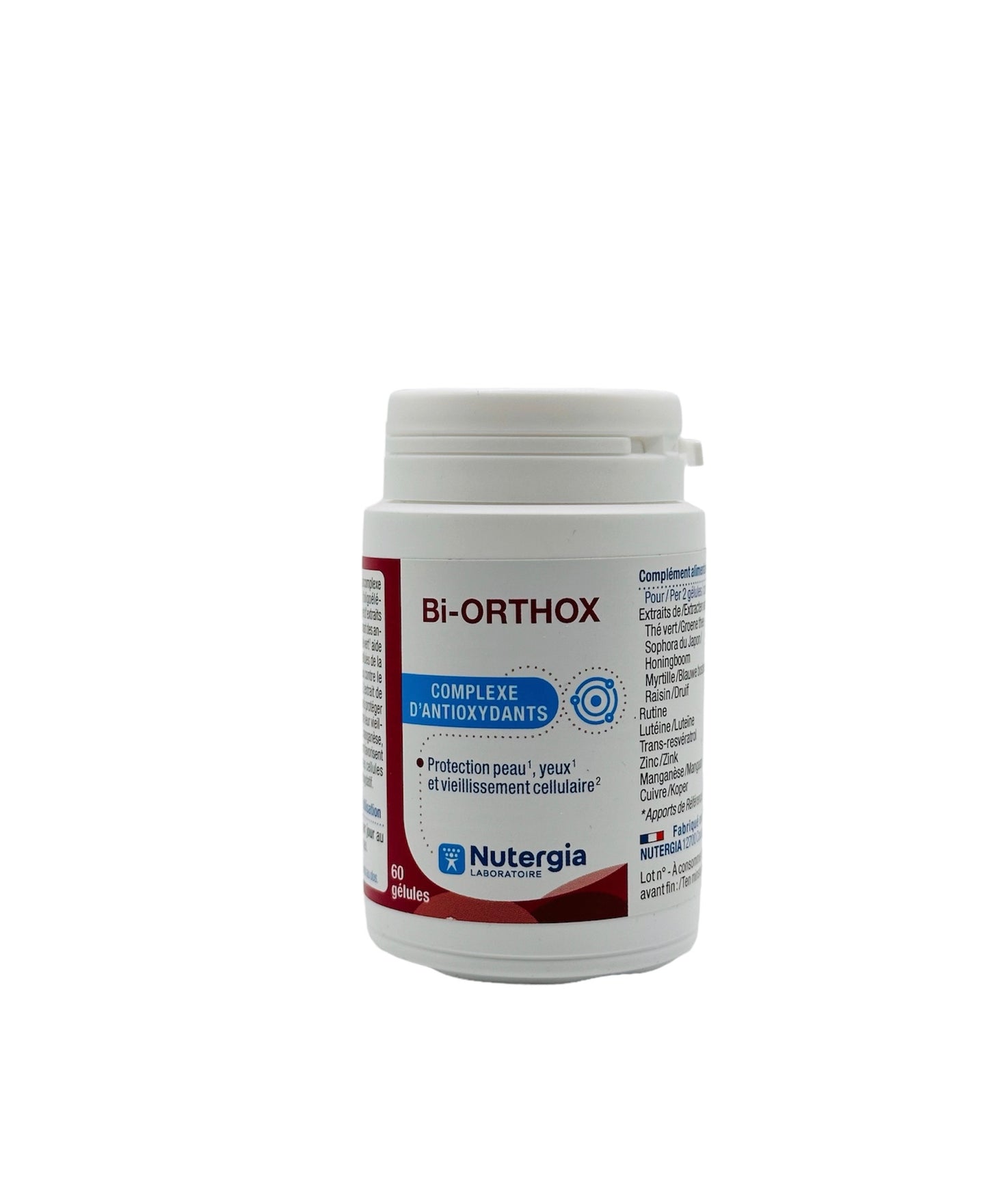 Nutergia Bi-orthox complexe d’antioxydants 60caps
