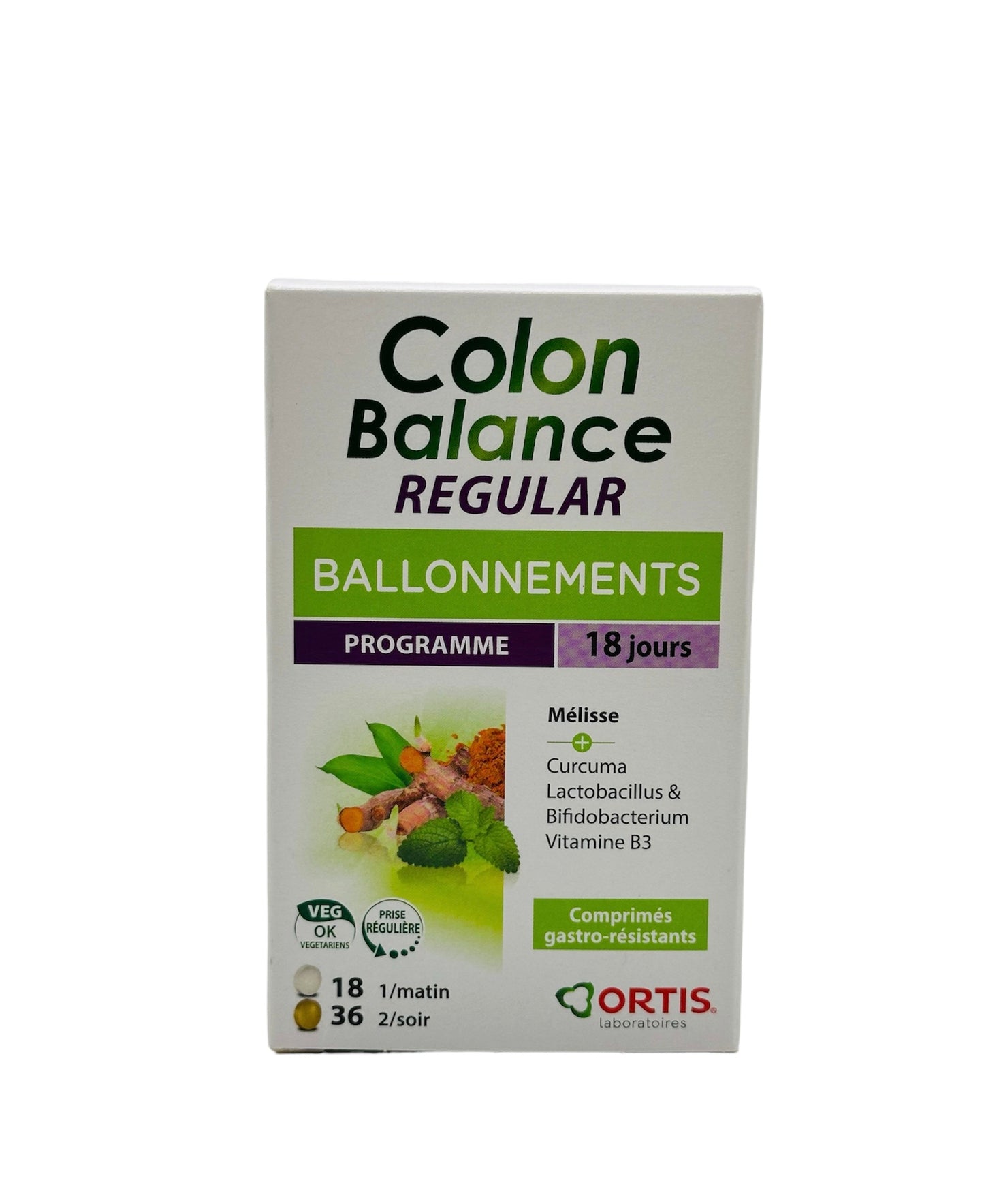 Ortis Colon Balance regular 18comp matin/36comp soir