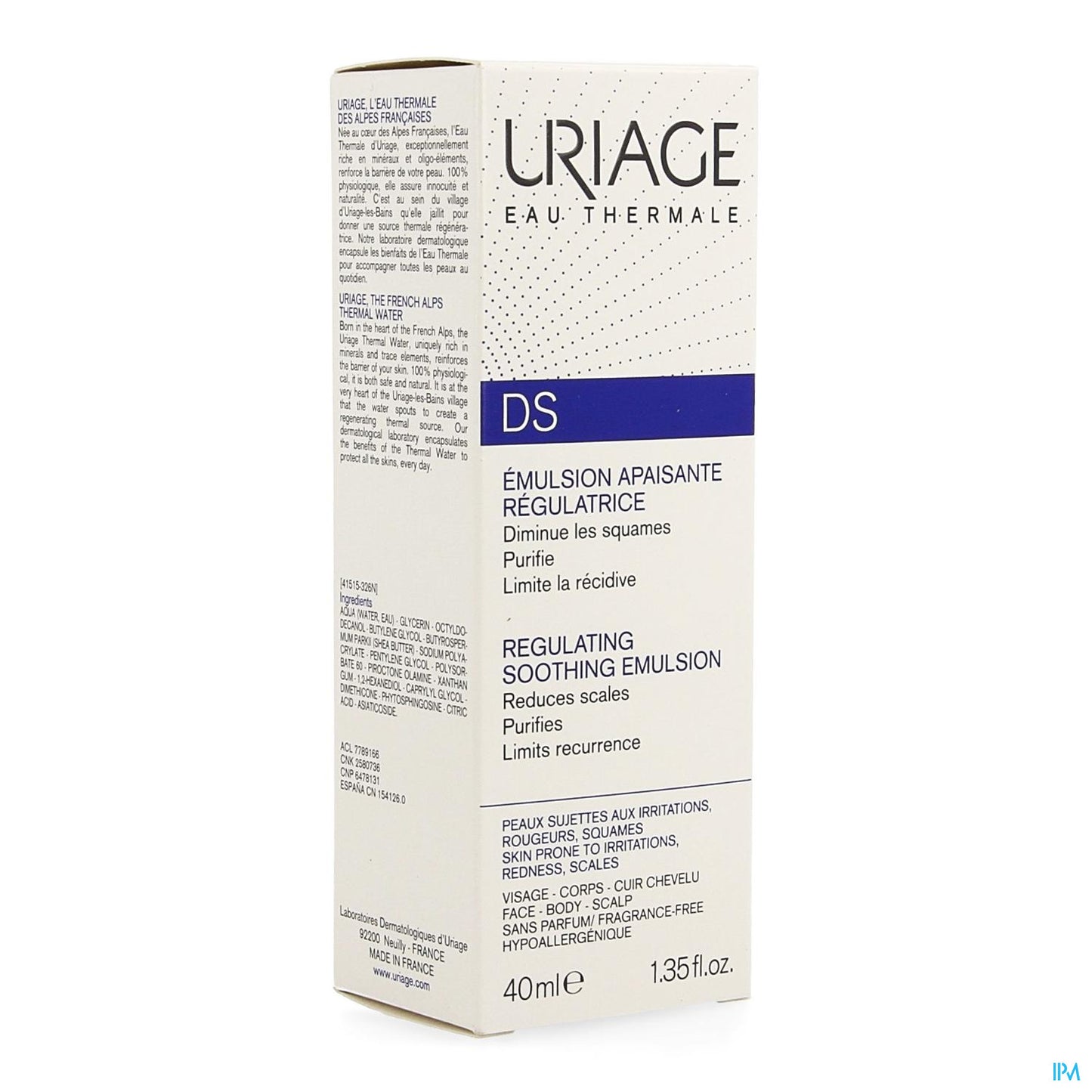 Uriage DS émulsion apaisante 40ml