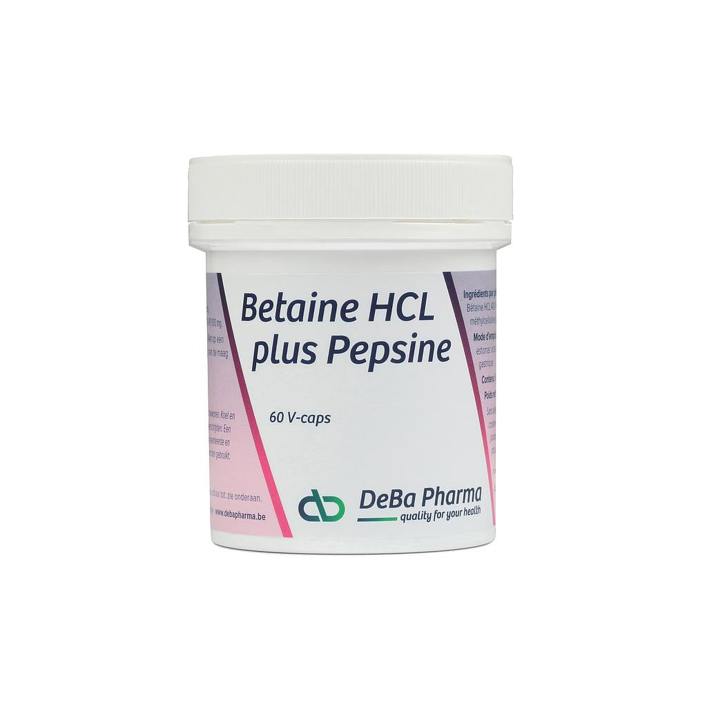 Betaine HCL Plus Pepsine - 60 caps
