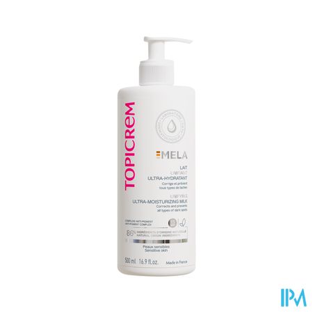 Topicrem Mela Lait Unifiant Ultra-hydra 500ml