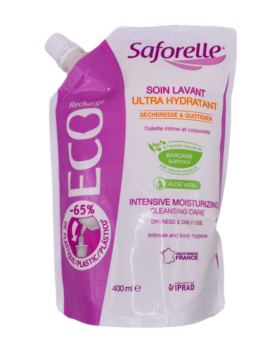 Saforelle soin lavant ultra hydratant - Recharge - 400ml