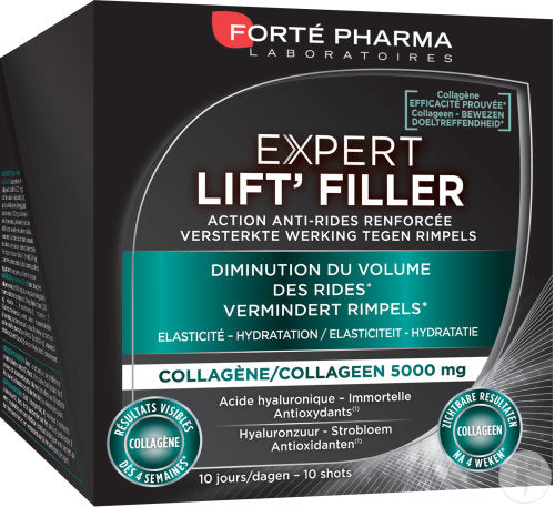 Forté pharma expert lift'filler anti rides 10 shots