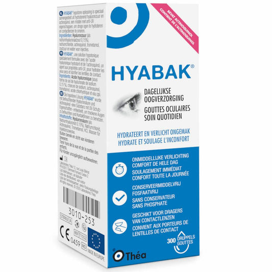 Hyabak 0,15% collyre hyaluron 10ml