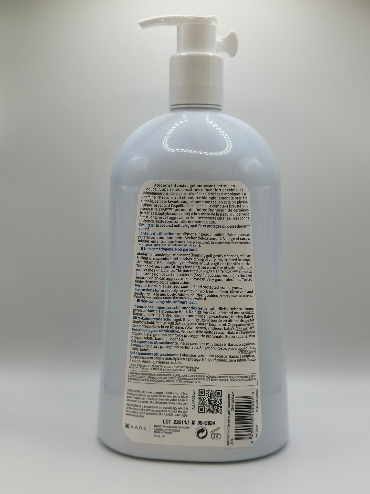 Bioderma Atoderm Intensive - Gel moussant 1L