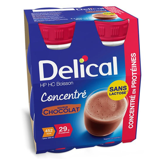 Delical chocolat concentré en protéines 4x200ml