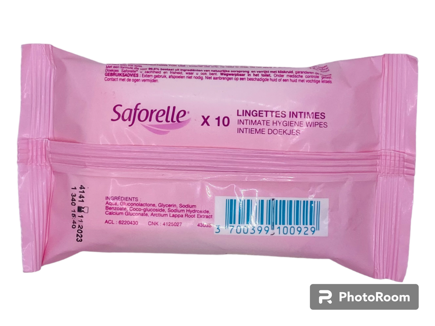 Saforelle lingettes intimes x10